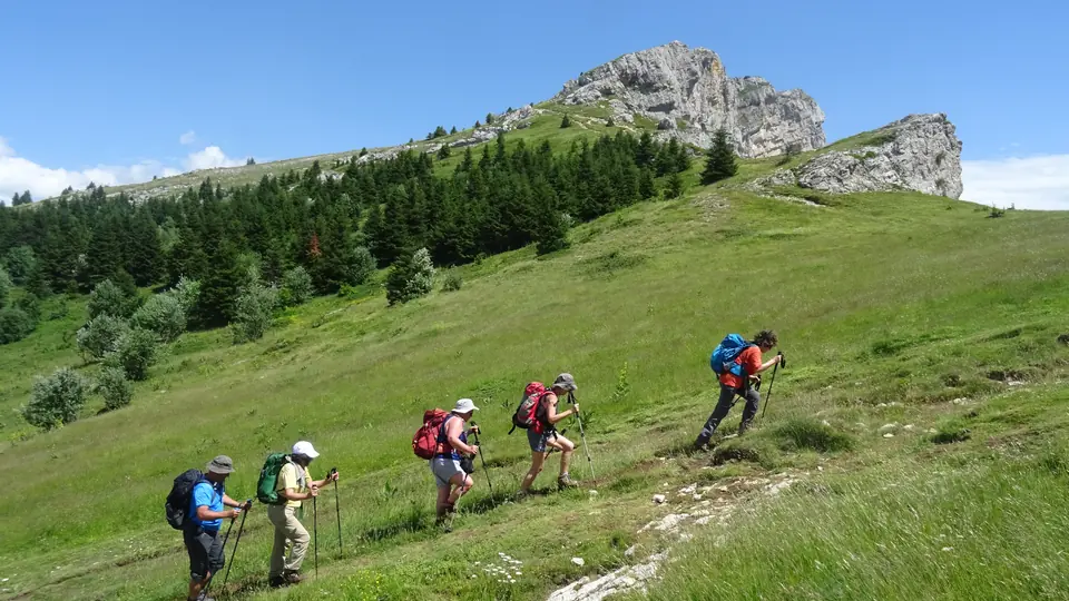 Randonnée vers le col de l'Arc