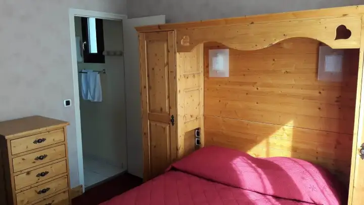 Chambre de l'hôtel La Taïga